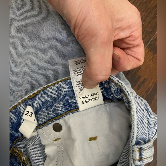 PacSun 90s Boyfriend Jeans, Size 23, Light Indigo Blue, 100% Cotton - Picture 3 of 14